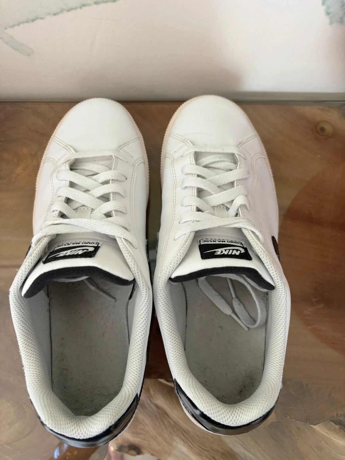 White black Nike court Majestic leather sneakers 44 – photo 7